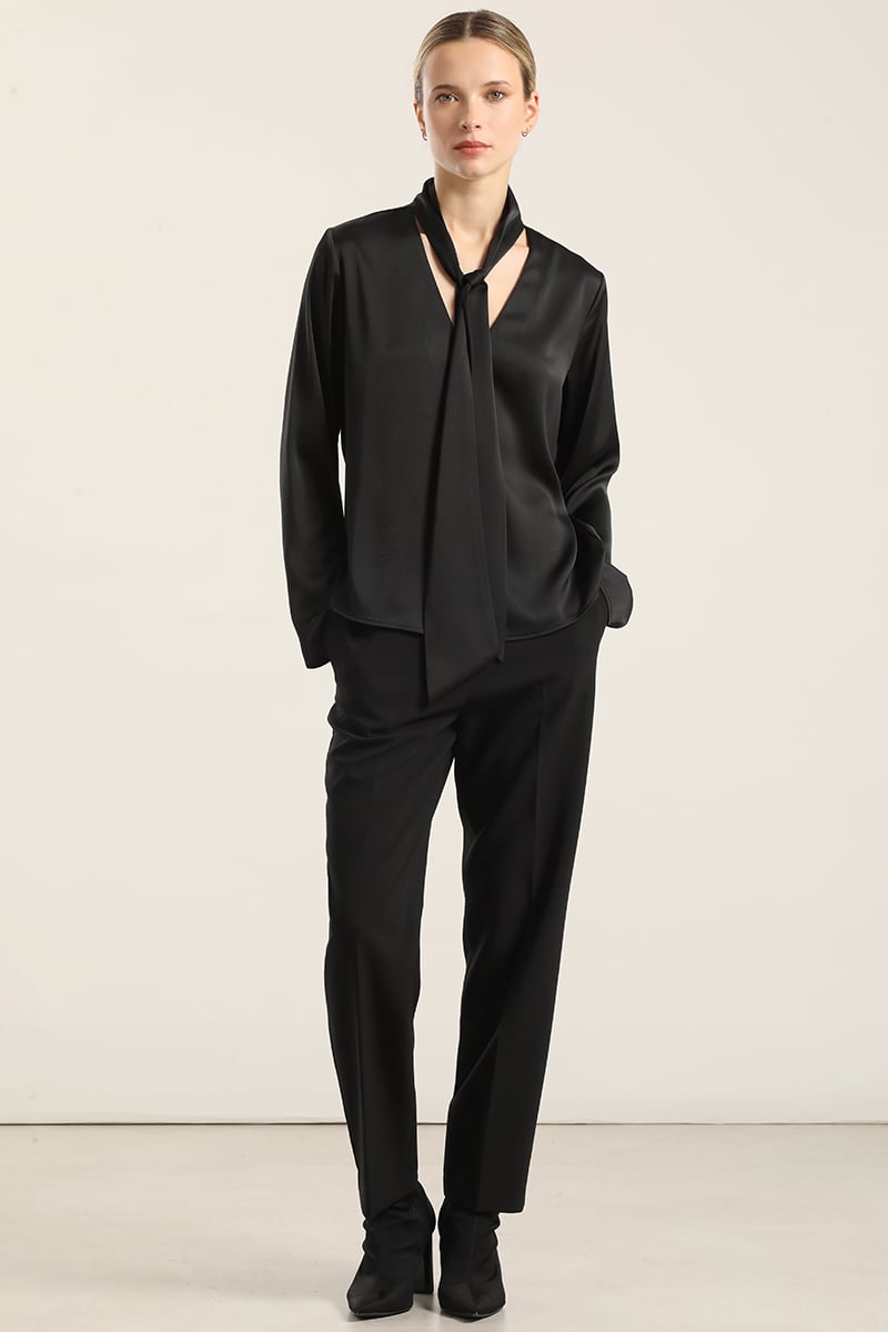 BLUSA SATIN LAZADA, NEGRO LIOLA - 2