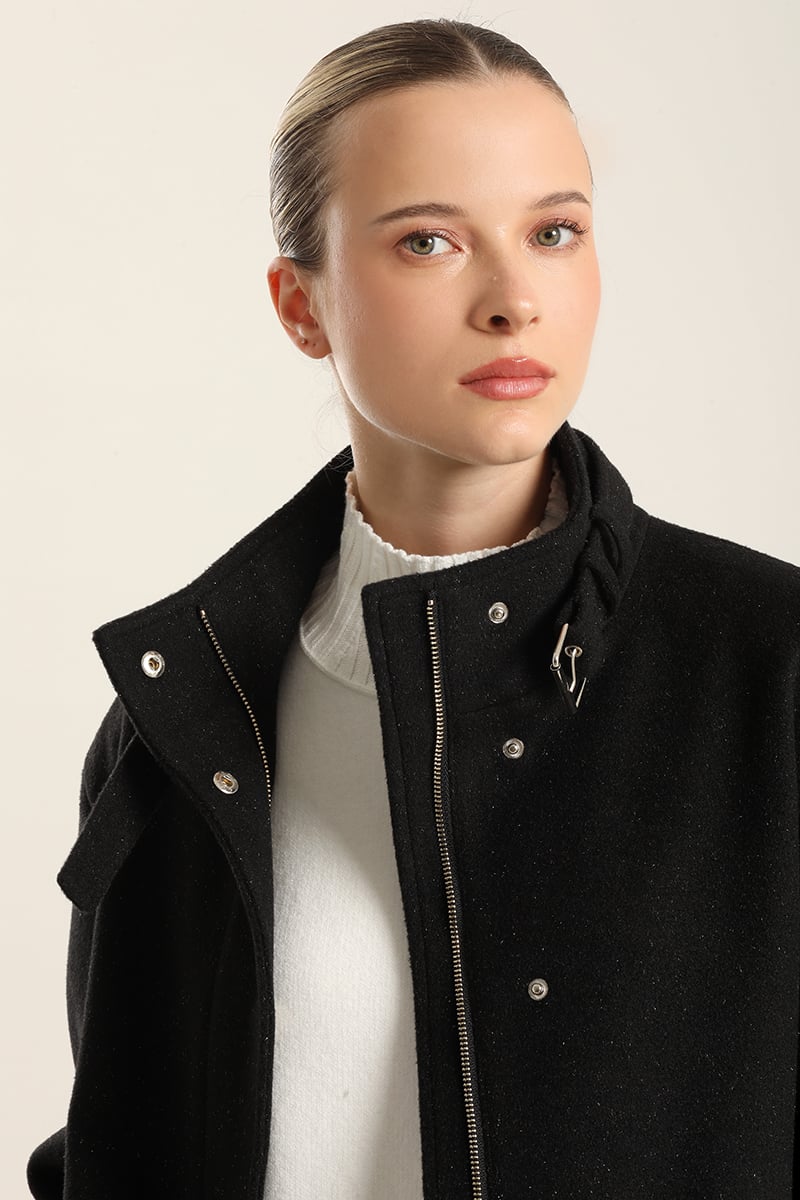 CHAQUETA BOMBER, MUFLON FANTASIA NEGRO LIOLA - 2