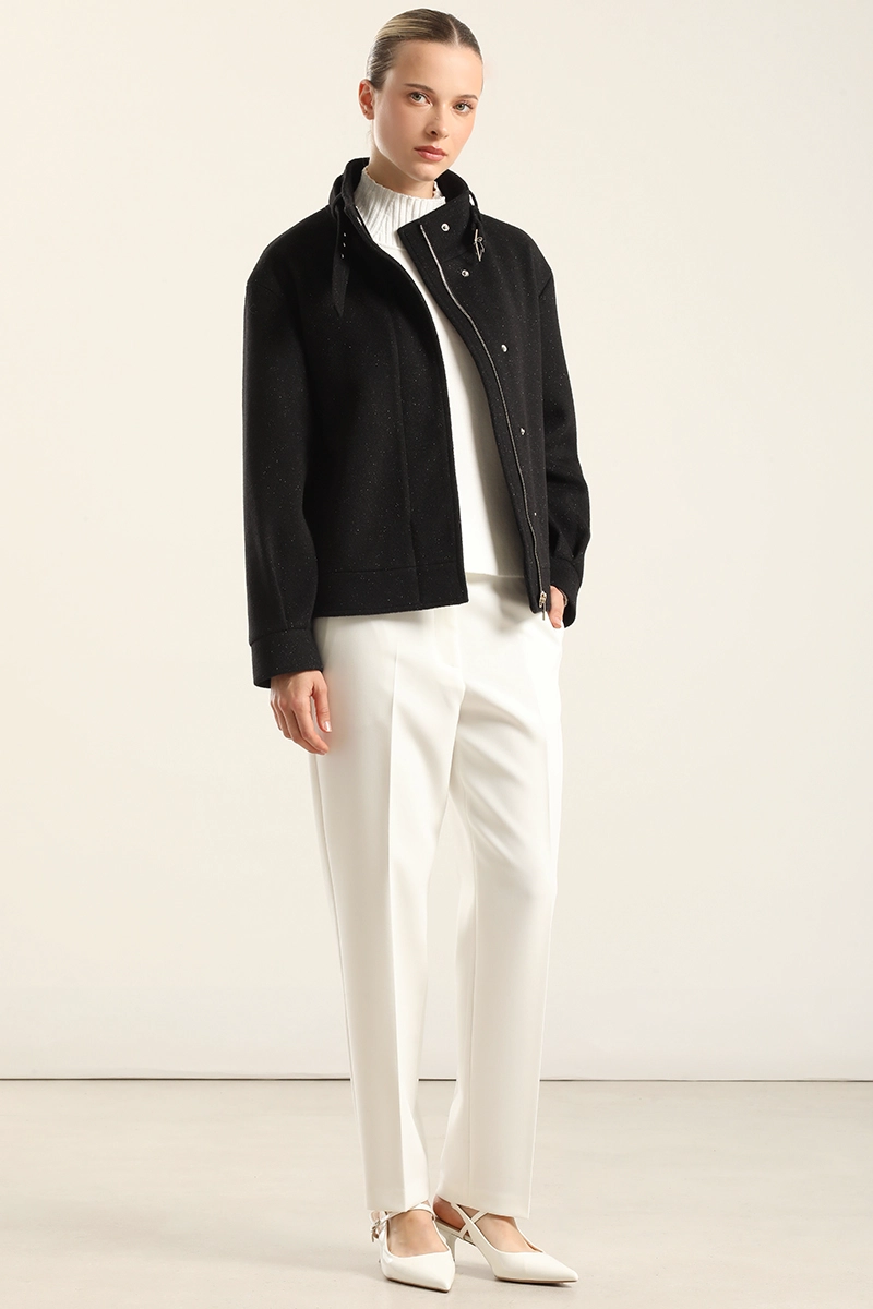 CHAQUETA BOMBER, MUFLON FANTASIA NEGRO LIOLA - 3