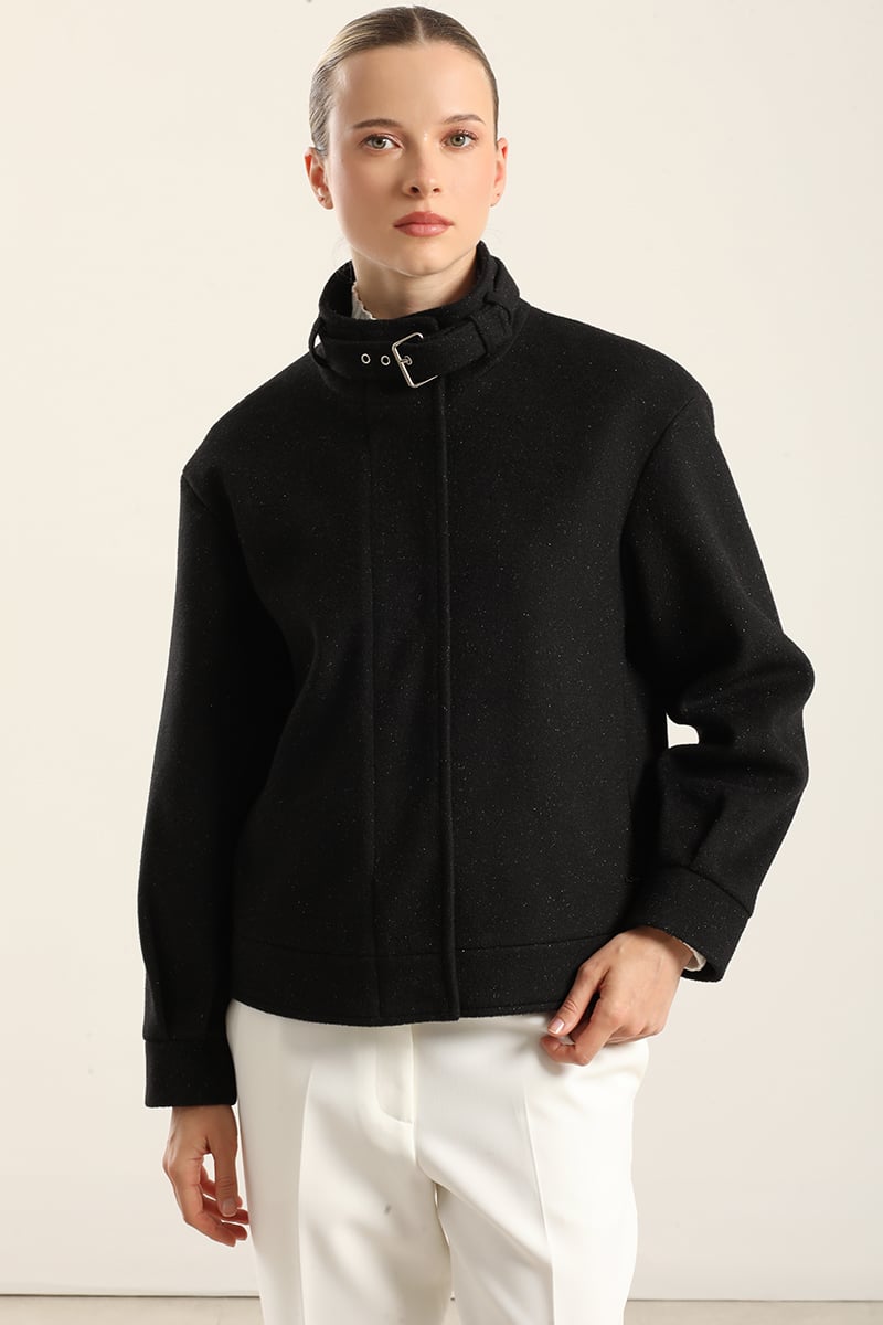 CHAQUETA BOMBER, MUFLON FANTASIA NEGRO LIOLA - 7