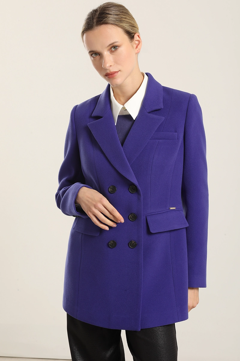 BLAZER ENTALLADO DOBLE CRUCE, AZULINO LIOLA - 6