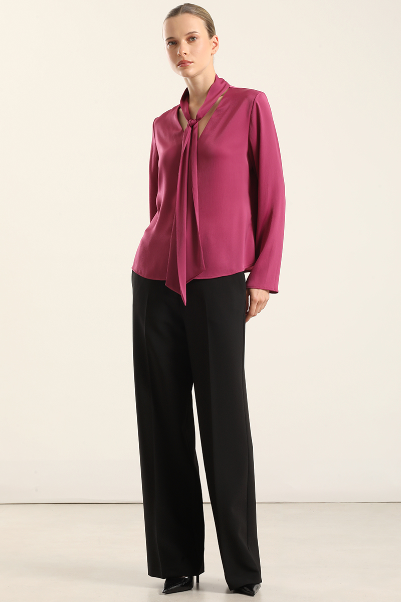 BLUSA SATIN LAZADA, FUCSIA LIOLA - 2