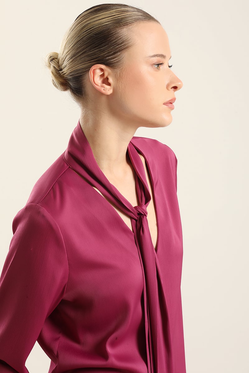 BLUSA SATIN LAZADA, FUCSIA LIOLA - 5