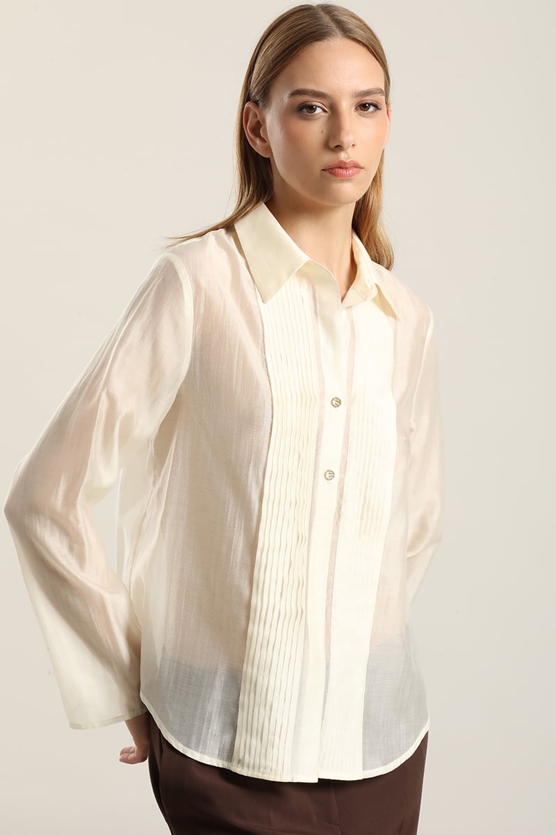 BLUSA ALFORZA CON LYOCELL, CRUDO LIOLA - 1