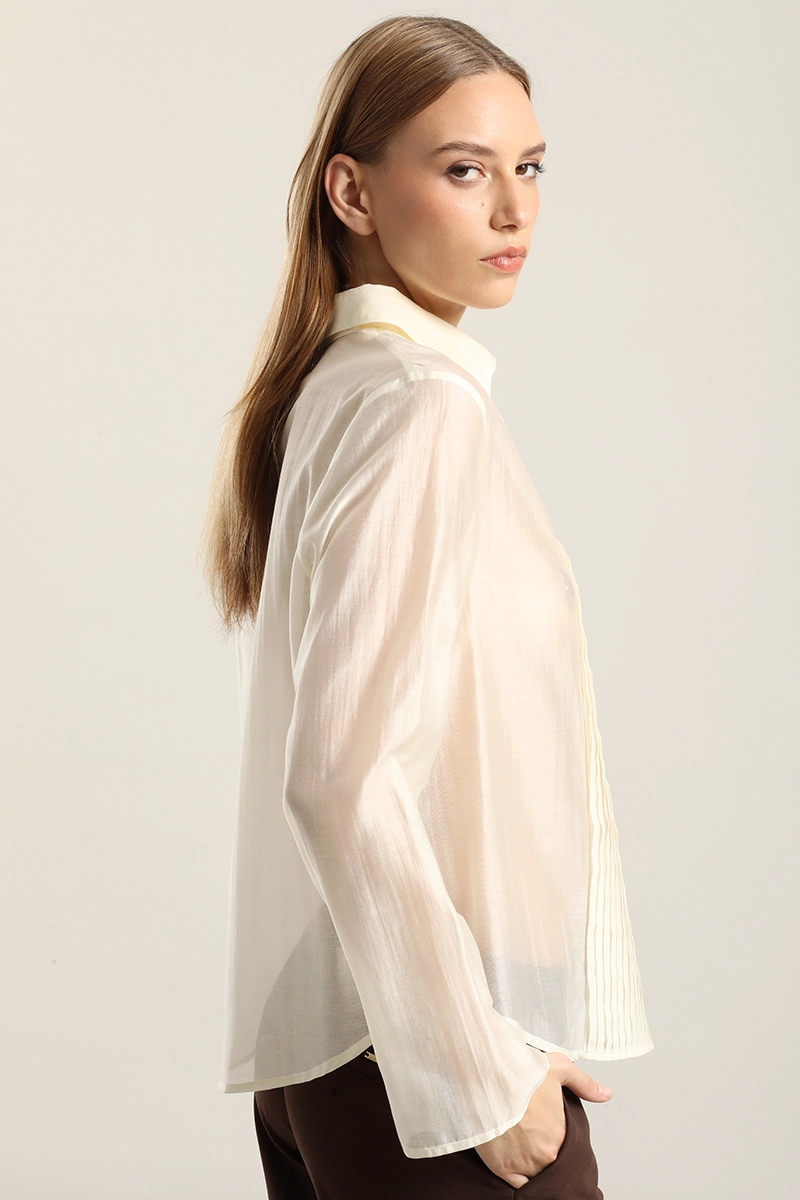 BLUSA ALFORZA CON LYOCELL, CRUDO LIOLA - 4