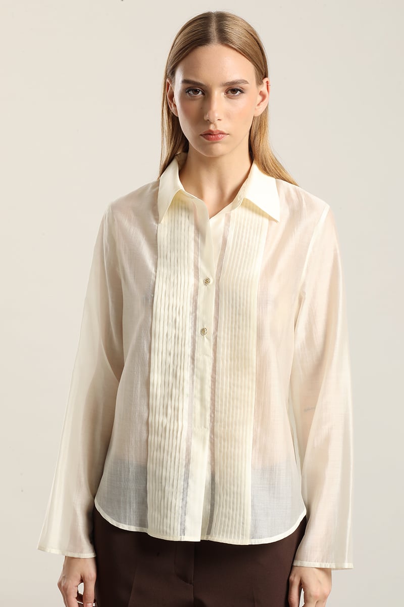 BLUSA ALFORZA CON LYOCELL, CRUDO LIOLA - 5