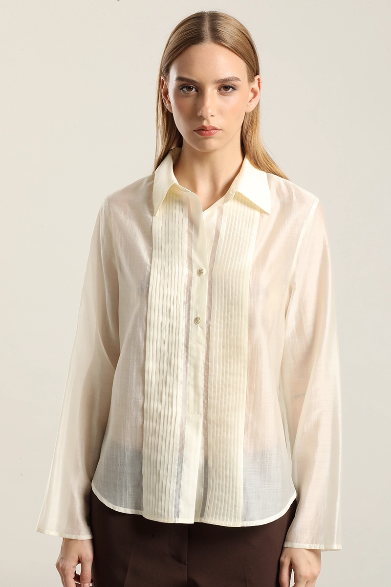 BLUSA ALFORZA CON LYOCELL, CRUDO LIOLA - 5
