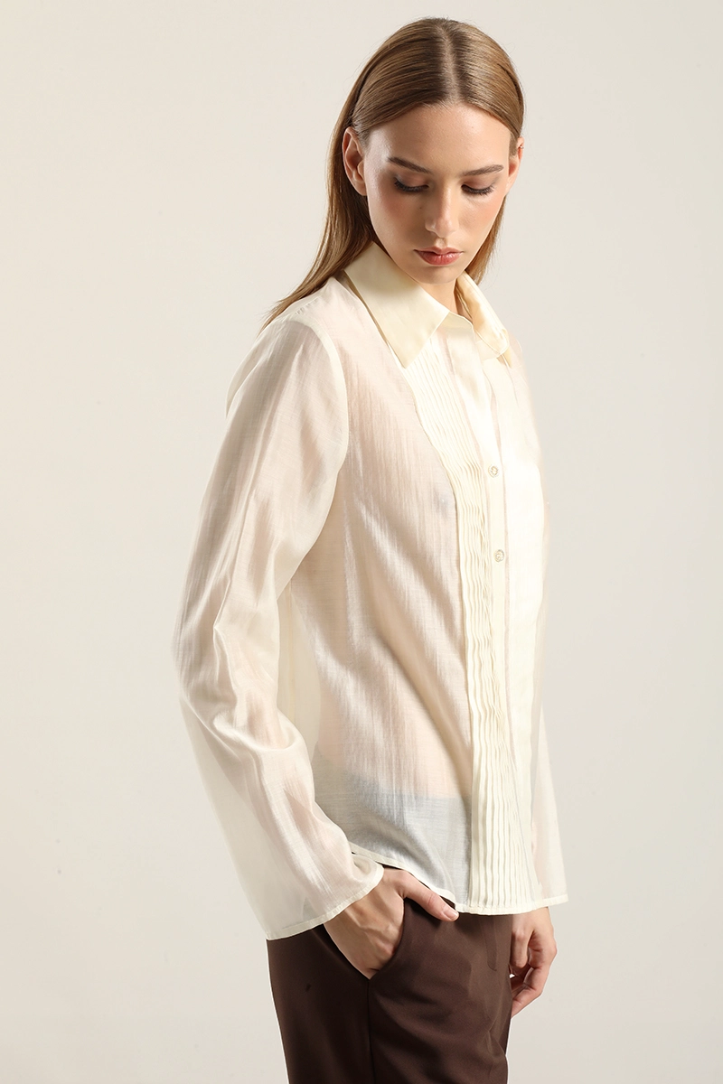 BLUSA ALFORZA CON LYOCELL, CRUDO LIOLA - 6