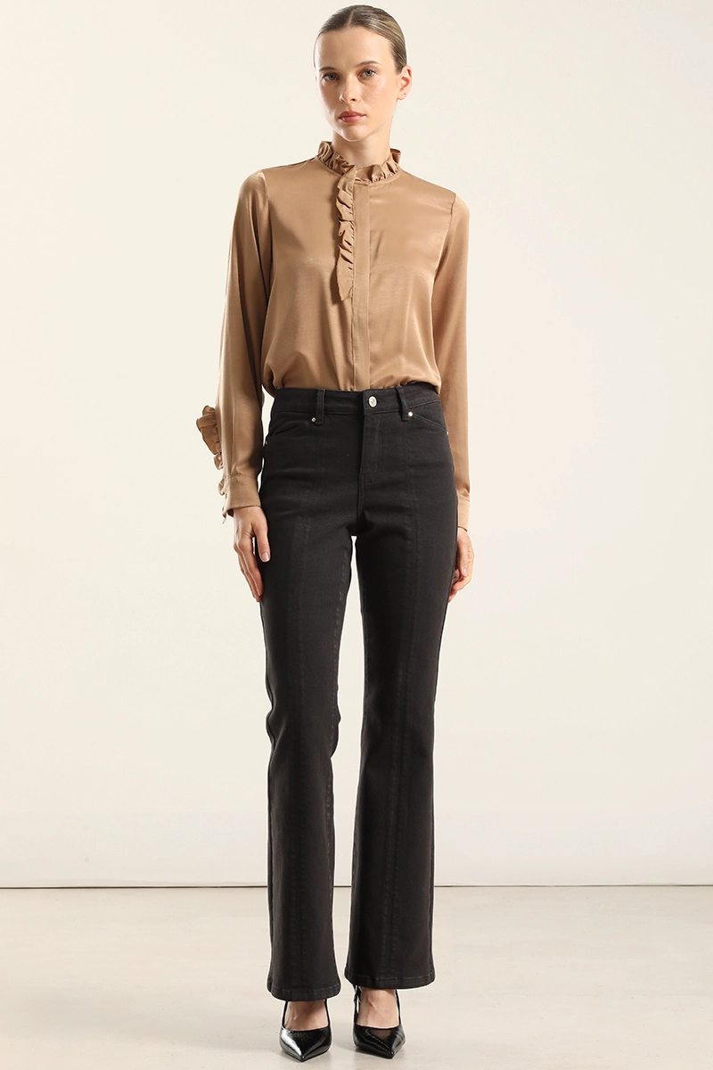 JEANS COLOR BOOTCUT, NEGRO LIOLA - 1