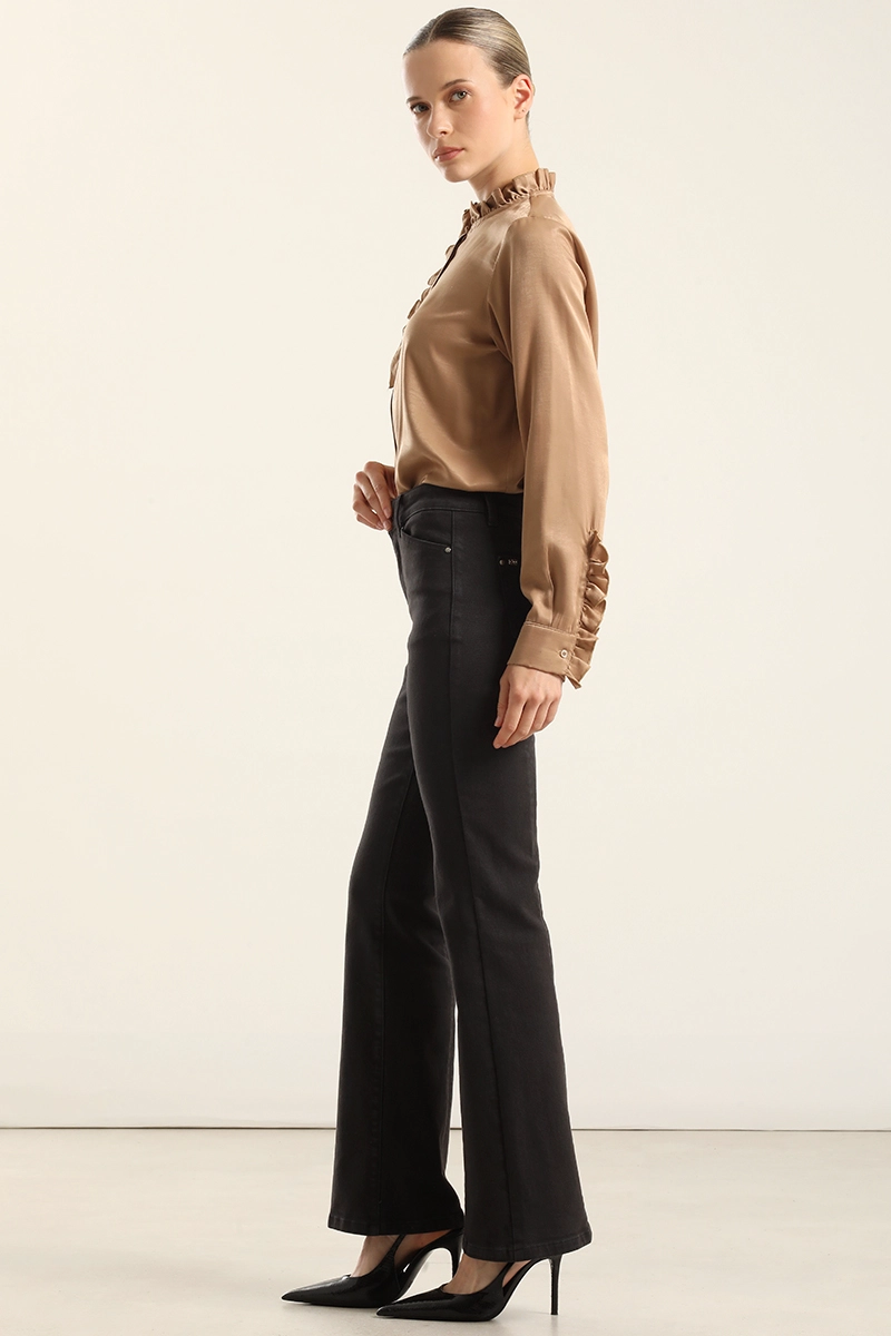 JEANS COLOR BOOTCUT, NEGRO LIOLA - 6