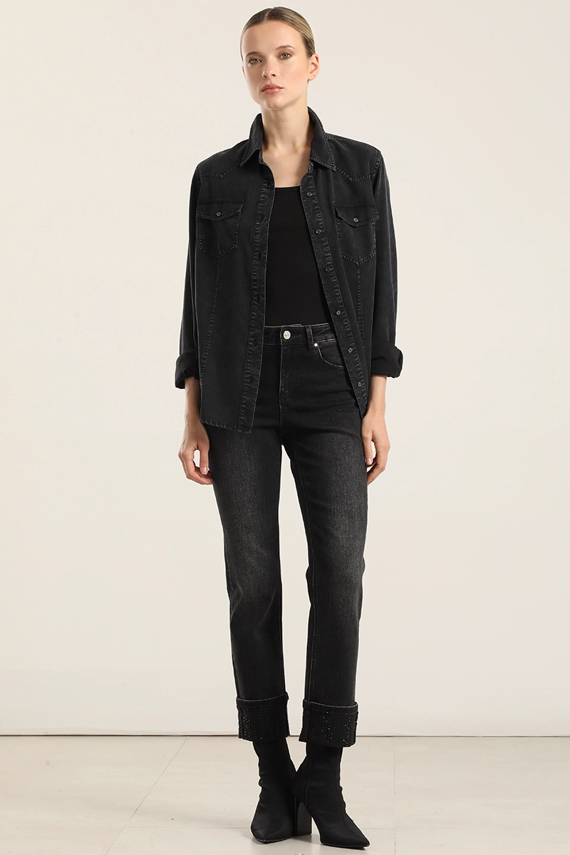 JEANS SLIM, NEGRO LIOLA - 1
