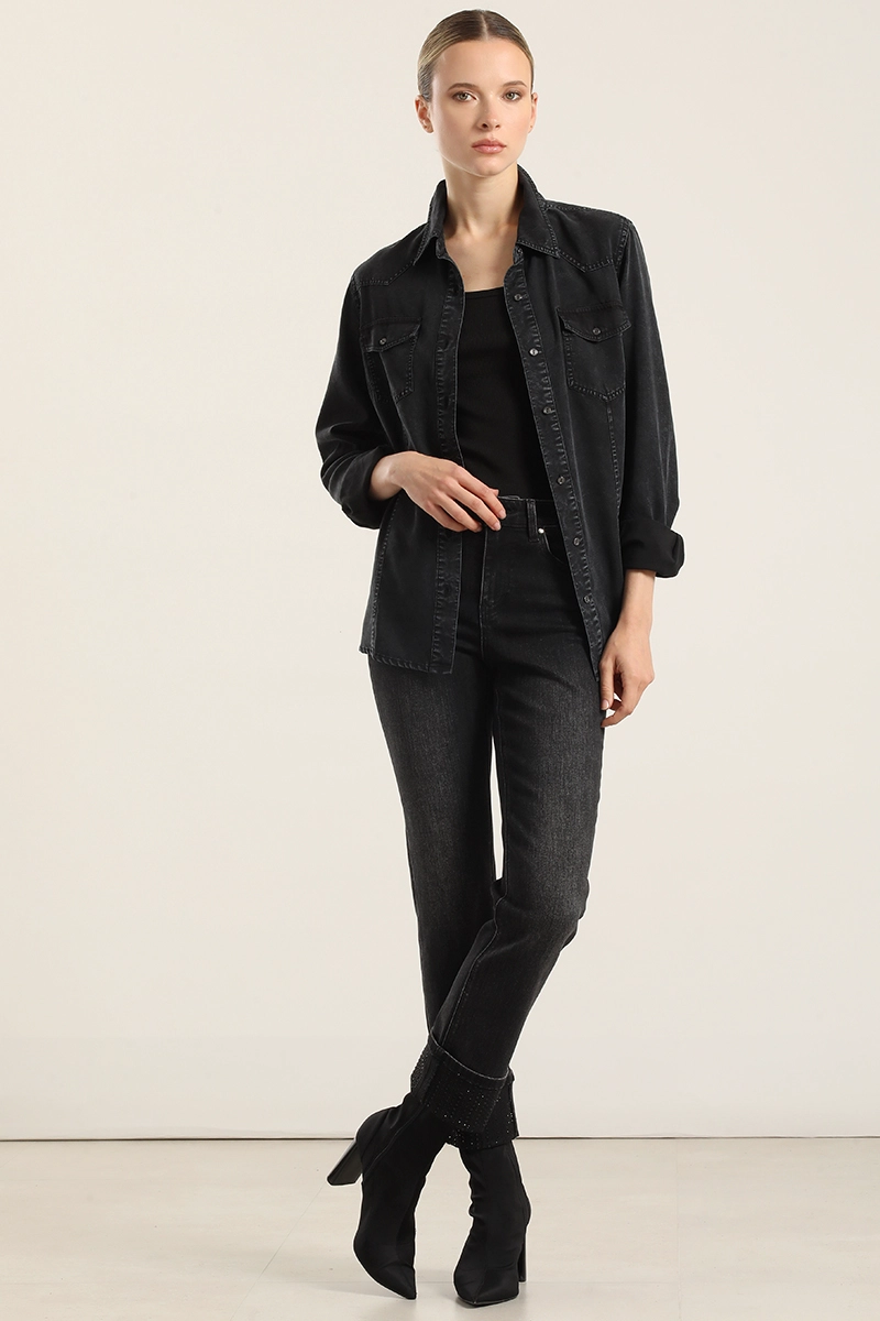 JEANS SLIM, NEGRO LIOLA - 4