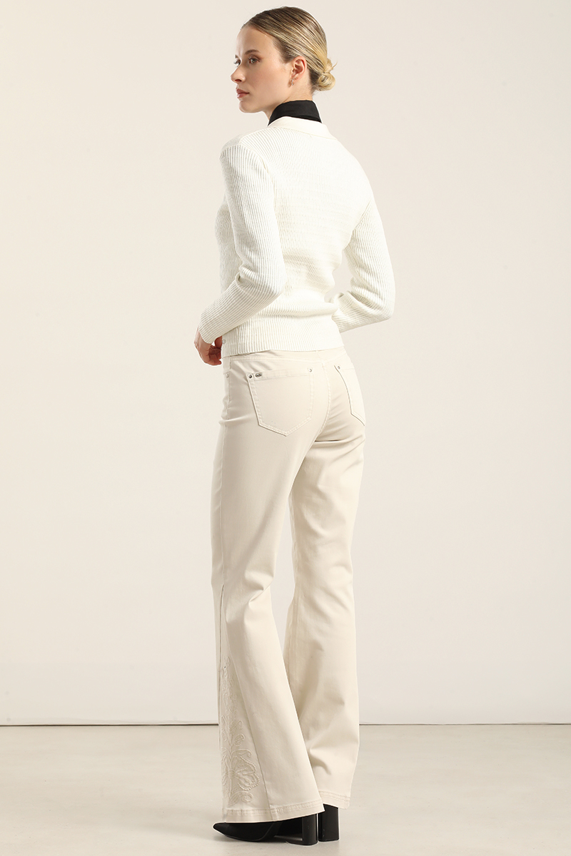 JEANS COLOR FLARE, BORDADO, MASILLA LIOLA - 6
