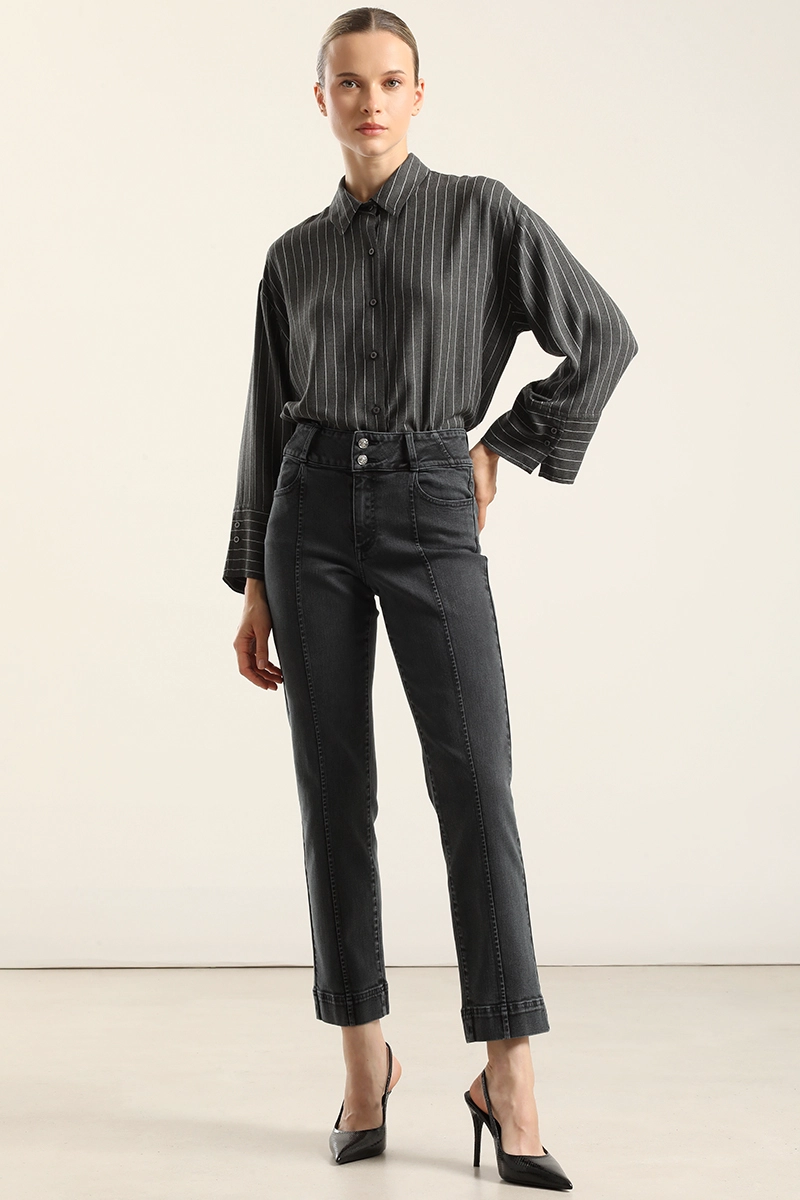 JEANS SLIM, TIRO MEDIO, AZUL LIOLA - 1