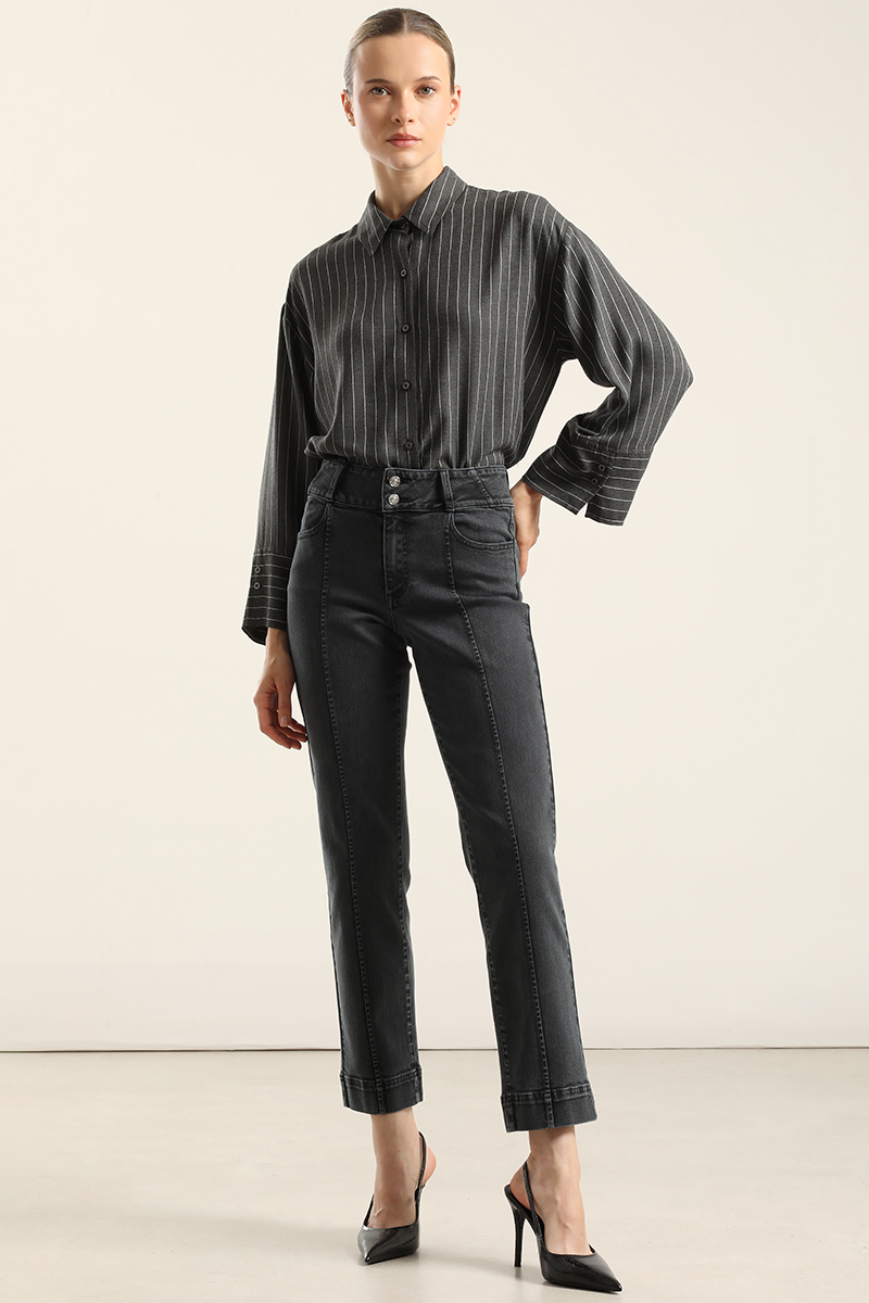 JEANS SLIM, TIRO MEDIO, AZUL LIOLA - 1