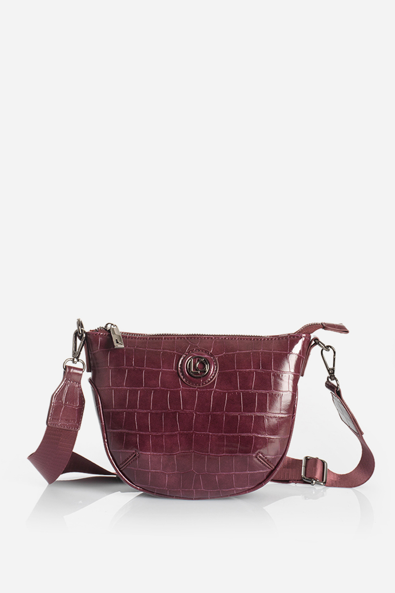 CARTERA BANDOLERA, SIMIL CROCCO, CIRUELA LIOLA - 1