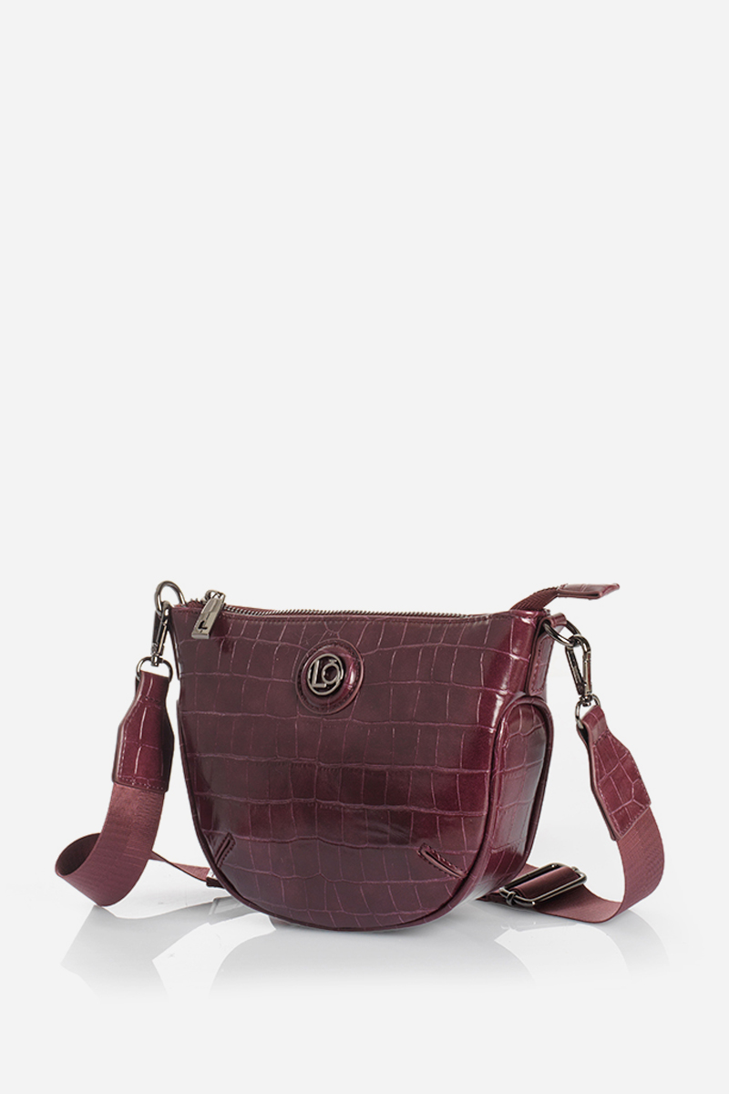CARTERA BANDOLERA, SIMIL CROCCO, CIRUELA LIOLA - 2