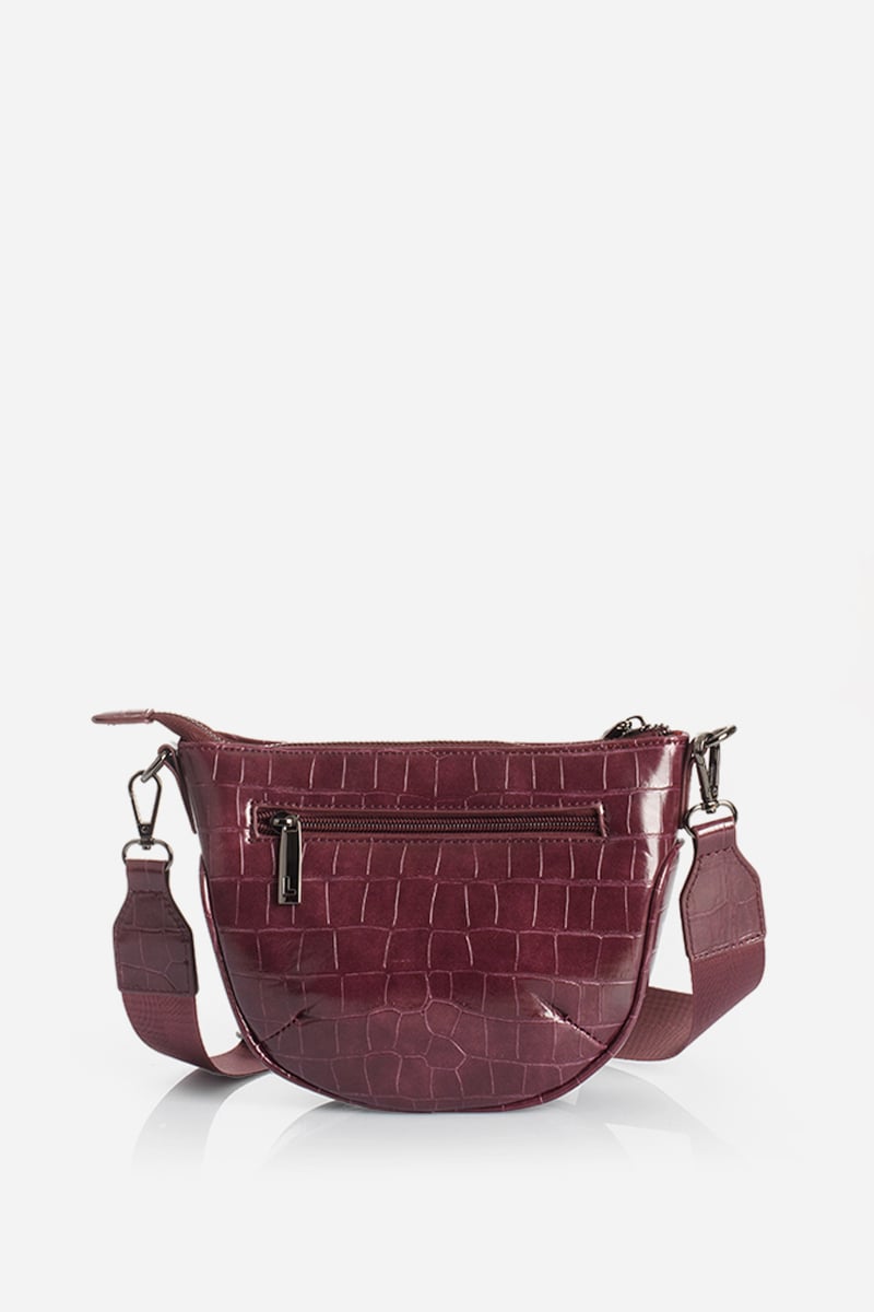 CARTERA BANDOLERA, SIMIL CROCCO, CIRUELA LIOLA - 3