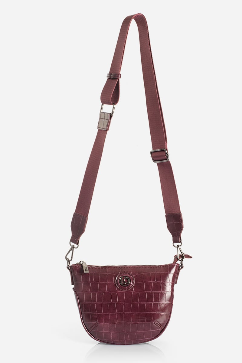 CARTERA BANDOLERA, SIMIL CROCCO, CIRUELA LIOLA - 4