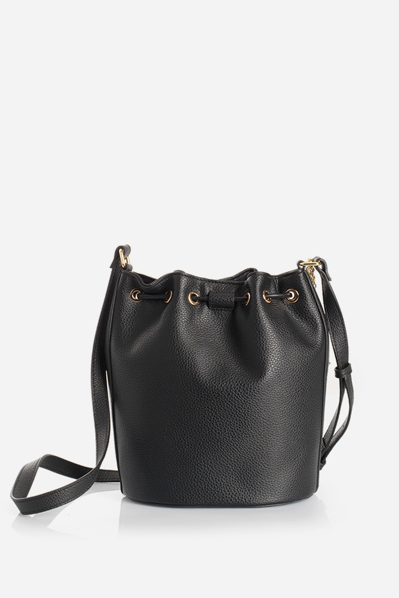 BOLSO CHARM, SIMIL CUERO, NEGRO LIOLA - 3