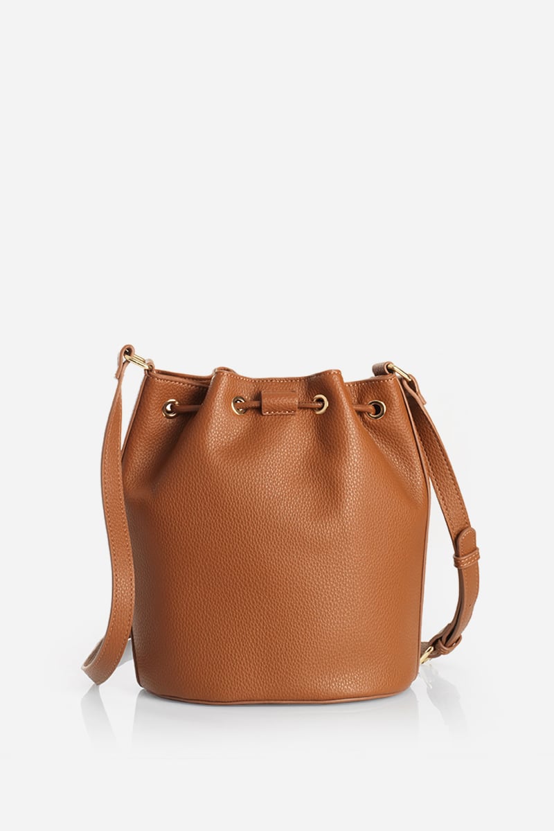 BOLSO CHARM, SIMIL CUERO, CAMEL LIOLA - 3