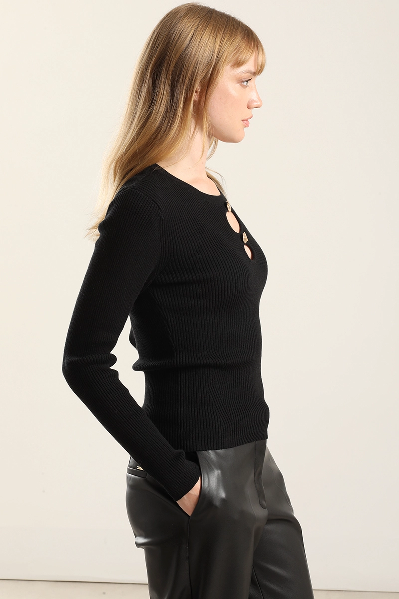 JERSEY PUNTO ABERTURAS, NEGRO LIOLA - 3
