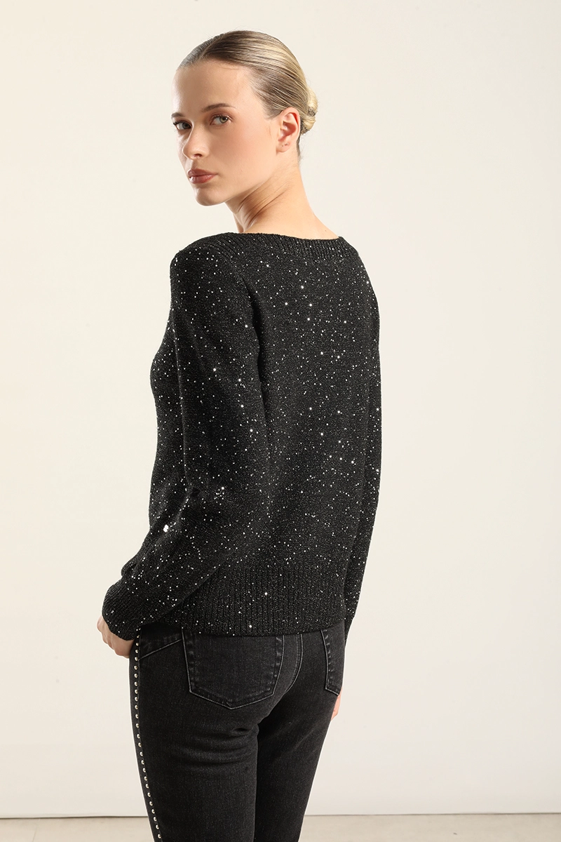 JERSEY PUNTO MICROLENTEJUELAS, NEGRO LIOLA - 4
