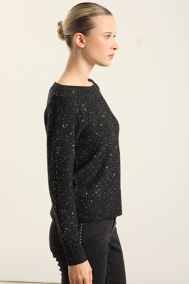JERSEY PUNTO MICROLENTEJUELAS, NEGRO LIOLA - 5