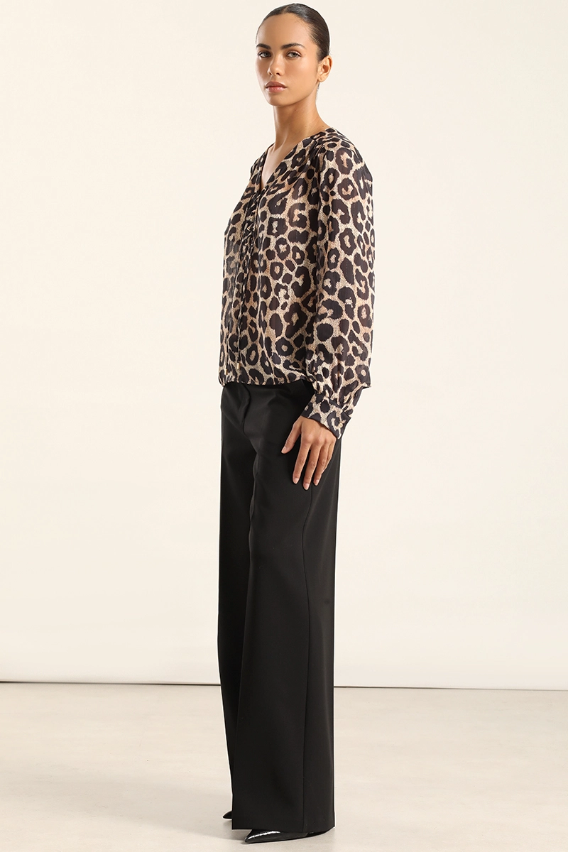 BLUSA ANIMAL PRINT, NEGRO LIOLA - 2