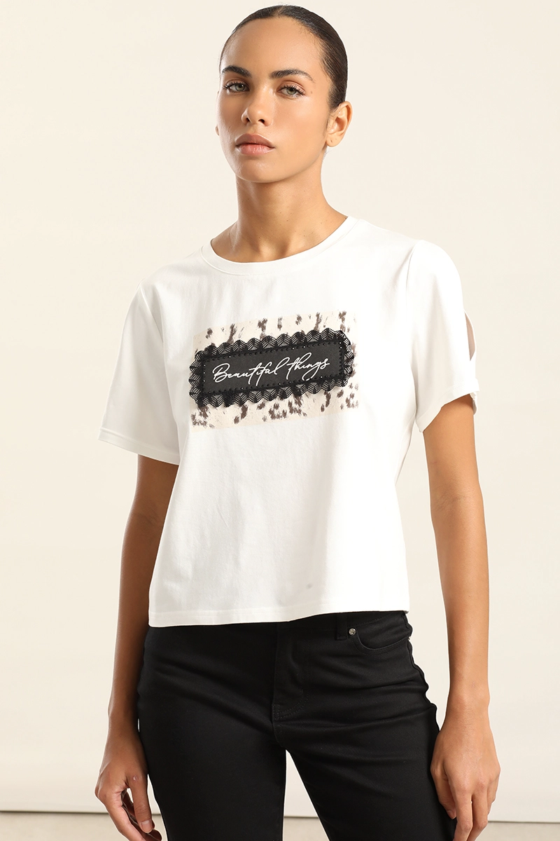 POLERA CON APLICACION, CRUDO LIOLA - 4