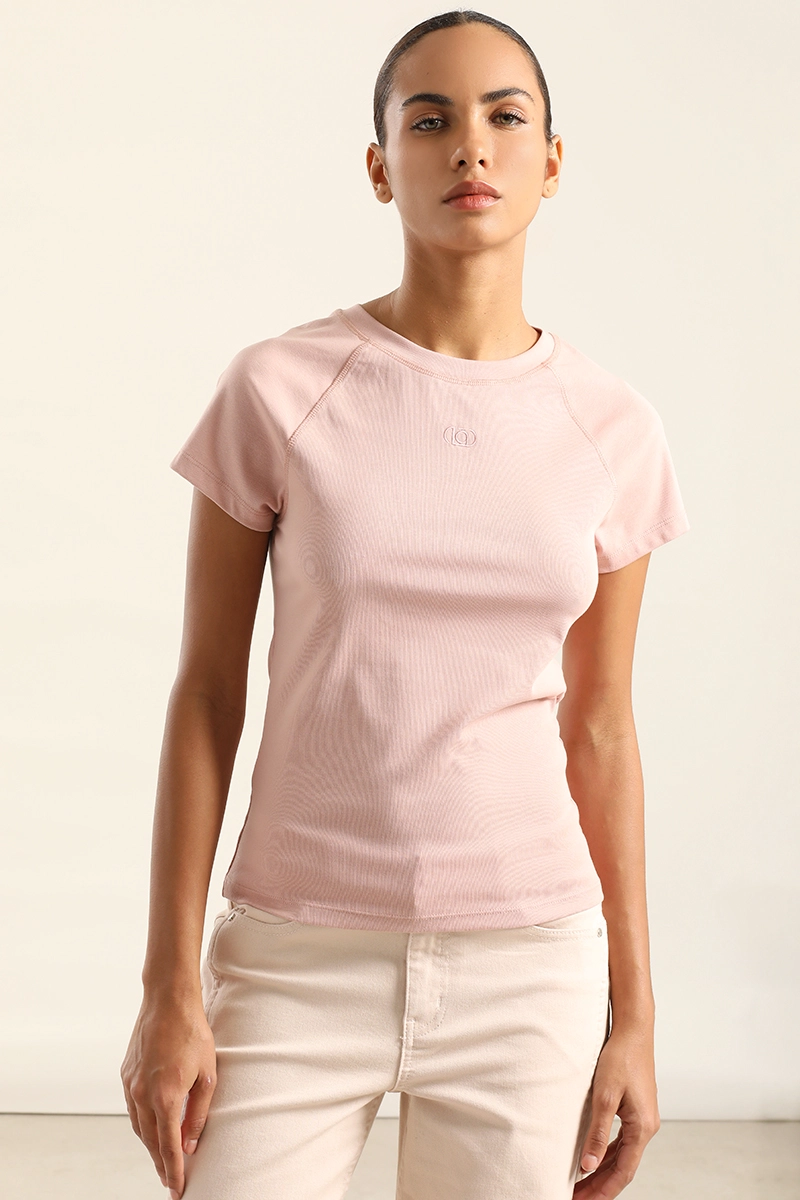 POLERA BASICA, LOGO LIOLA, ROSA LIOLA - 5