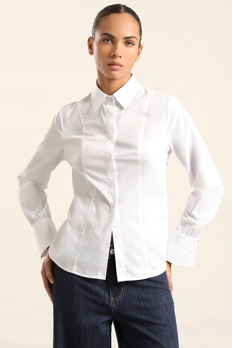 CAMISA BASICA POPLIN, CRUDO LIOLA - 4
