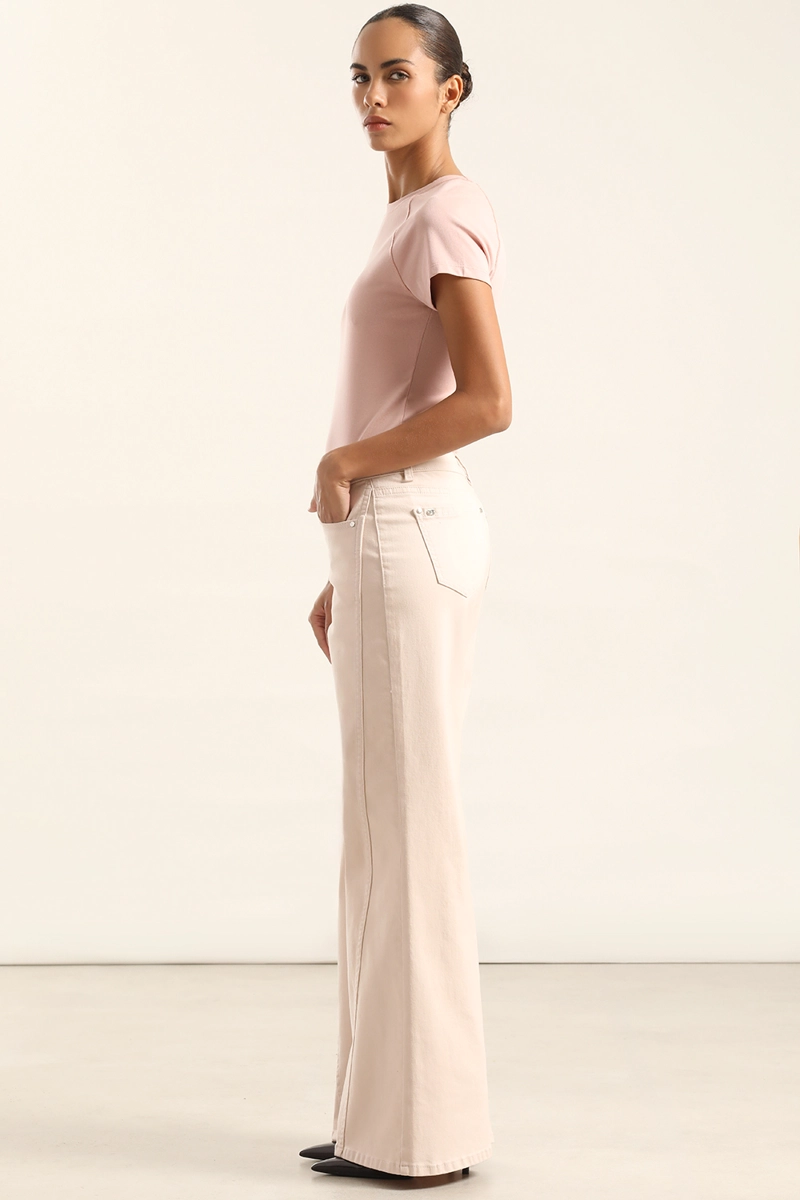 JEANS COLOR PALAZZO, ROSA LIOLA - 2