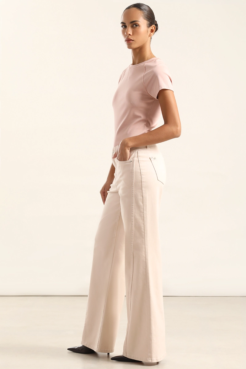 JEANS COLOR PALAZZO, ROSA LIOLA - 4