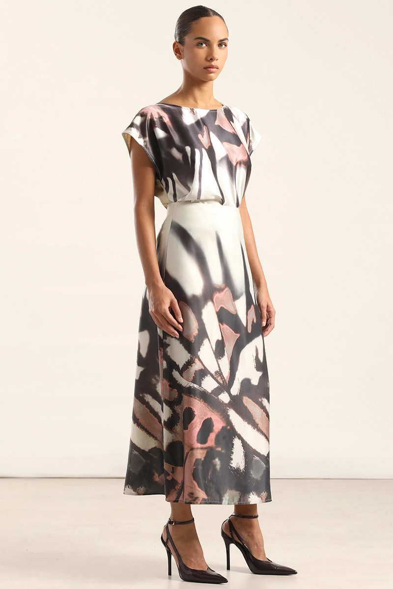 TOP SATIN ESTAMPADO MIX. BEIGE LIOLA - 6