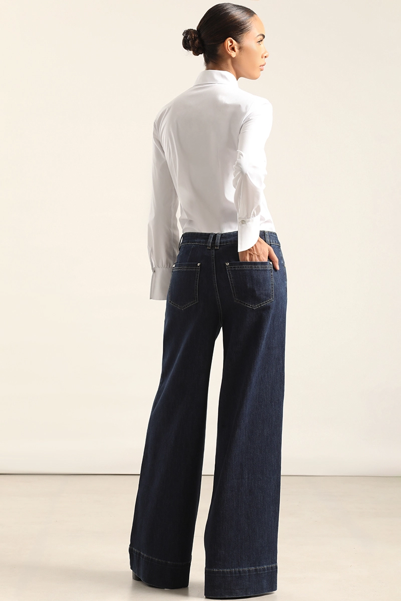 JEANS PALAZZO, TIRO ALTO, INDIGO LIOLA - 4