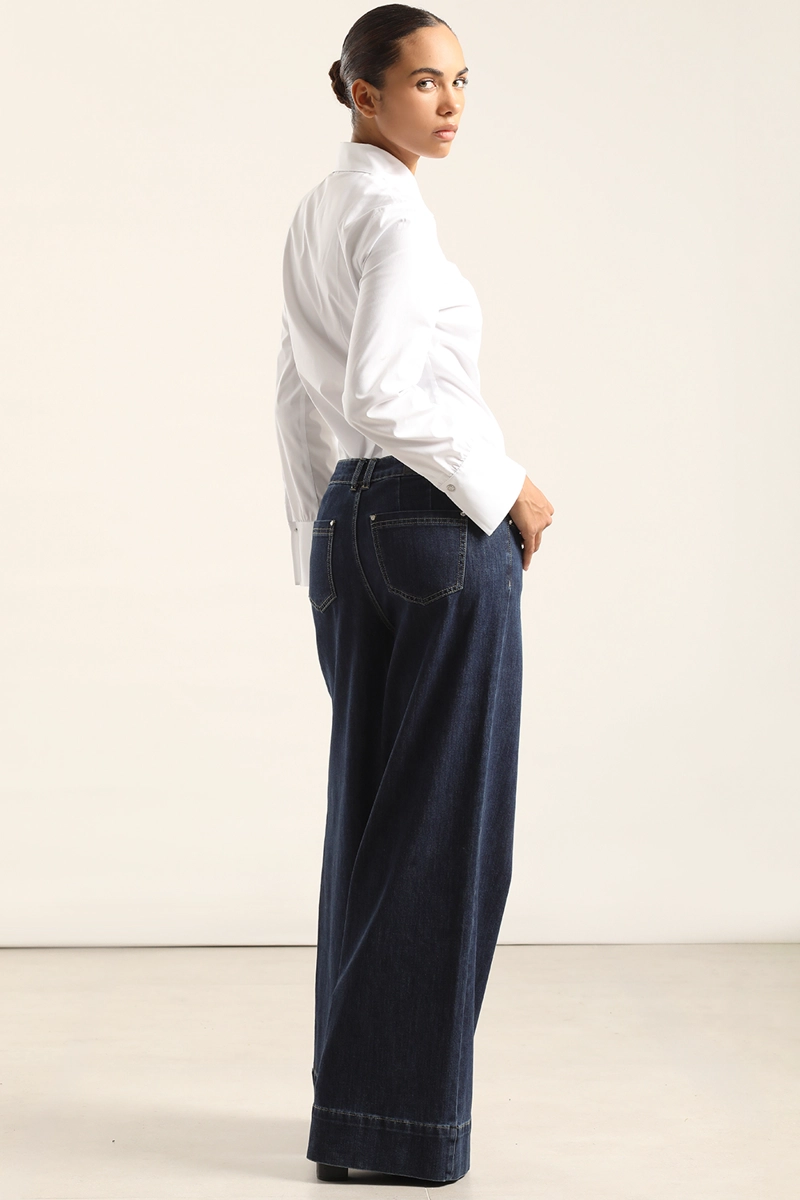 JEANS PALAZZO, TIRO ALTO, INDIGO LIOLA - 6