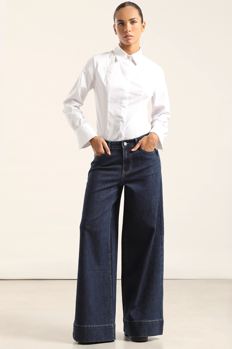 JEANS PALAZZO, TIRO ALTO, INDIGO LIOLA - 7