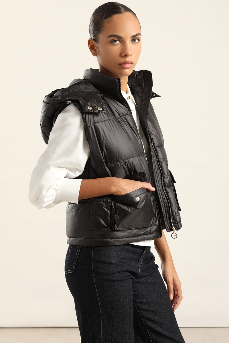 PARKA CON CAPUCHA DESMONTABLE,NEGRO LIOLA - 5