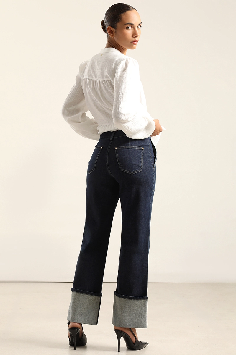 JEANS STRAIGHT, TIRO ALTO, INDIGO LIOLA - 2