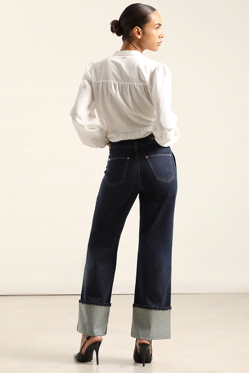 JEANS STRAIGHT, TIRO ALTO, INDIGO LIOLA - 6