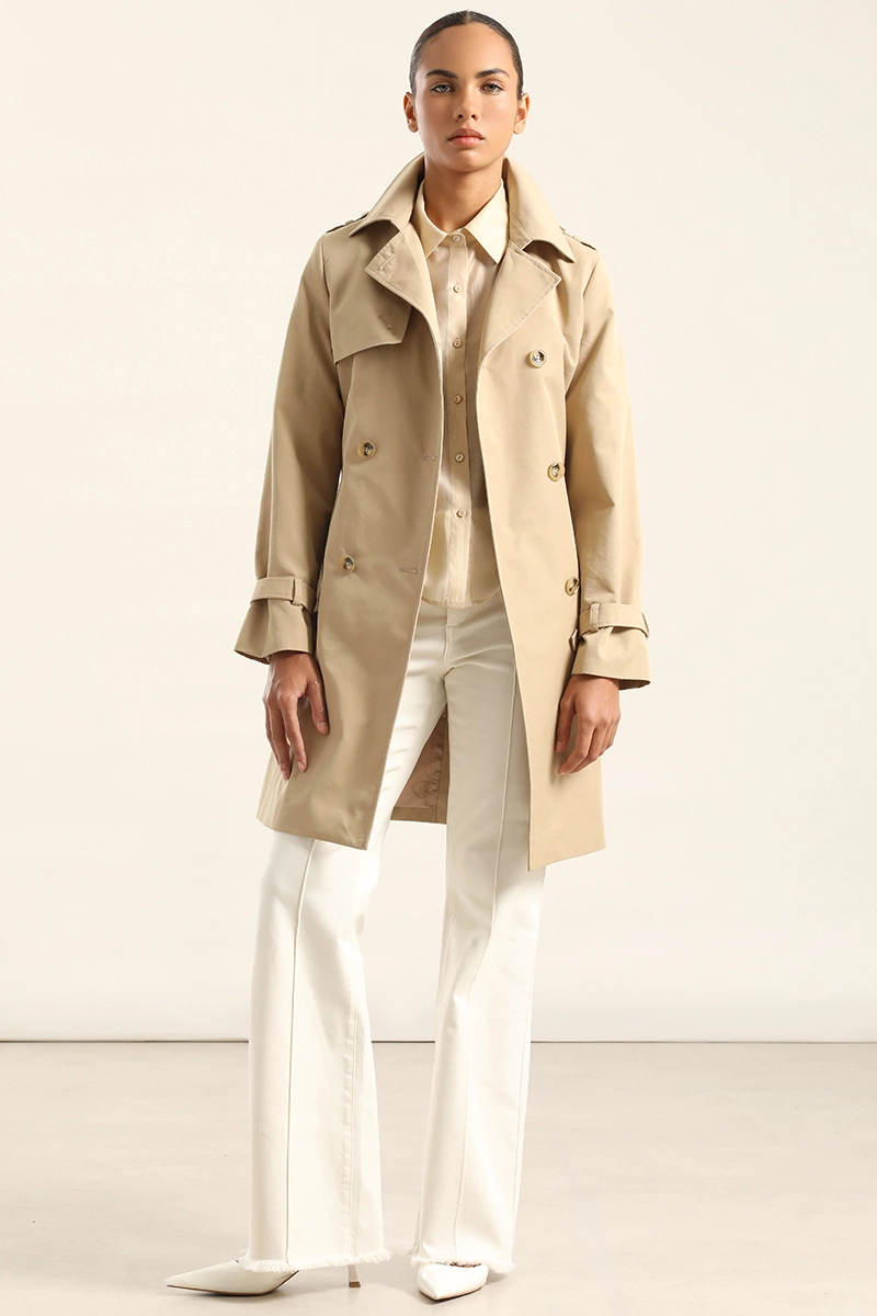 TRENCH CON CINTURON, CAMEL LIOLA - 2