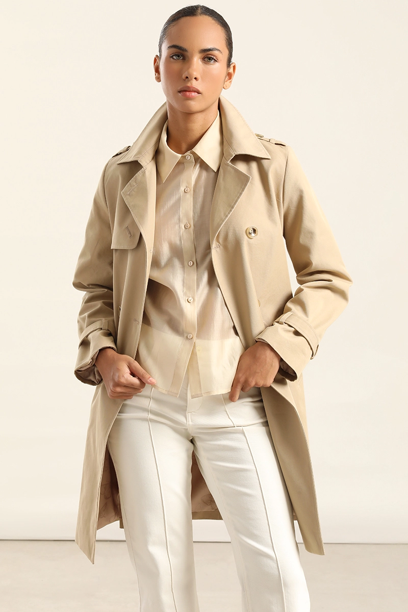 TRENCH CON CINTURON, CAMEL LIOLA - 6