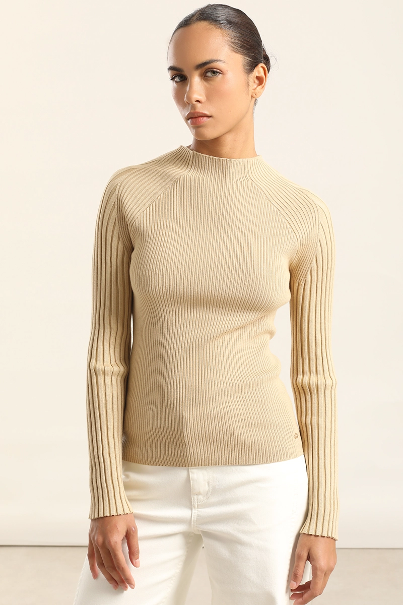 JERSEY PUNTO FANTASIA, BEIGE LIOLA - 5