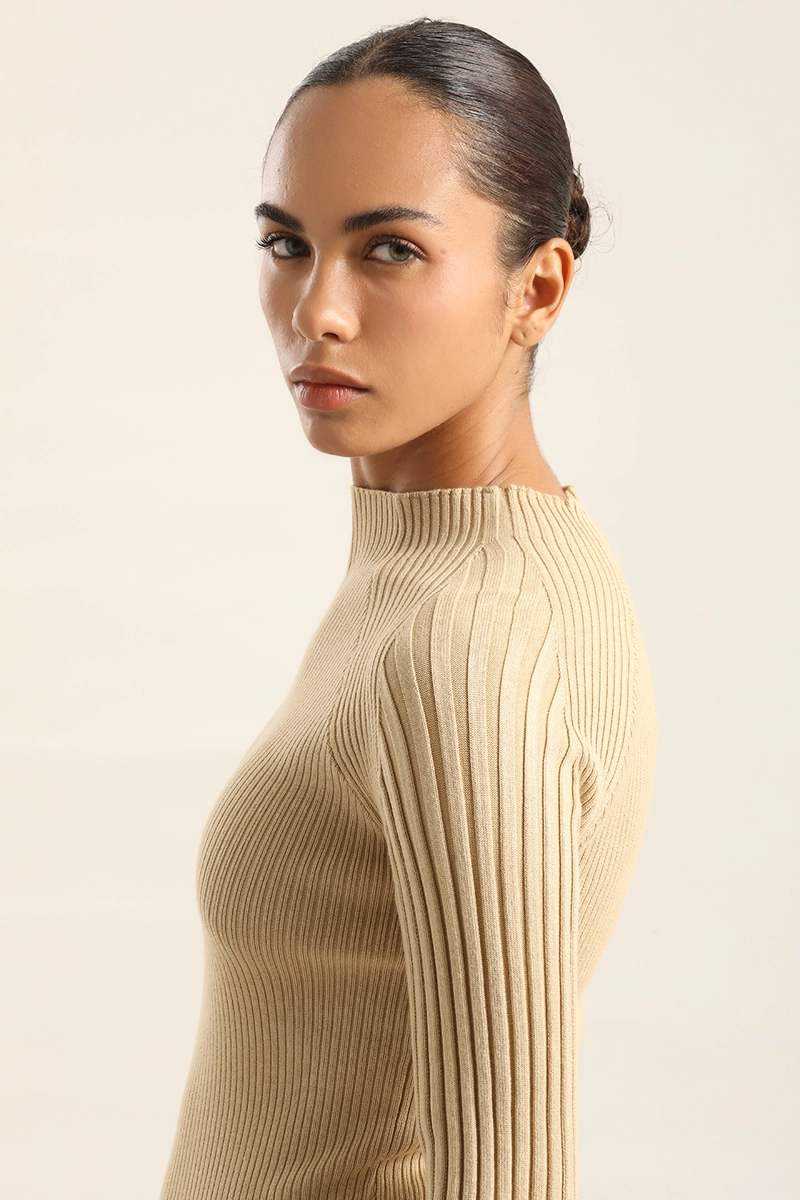 JERSEY PUNTO FANTASIA, BEIGE LIOLA - 6
