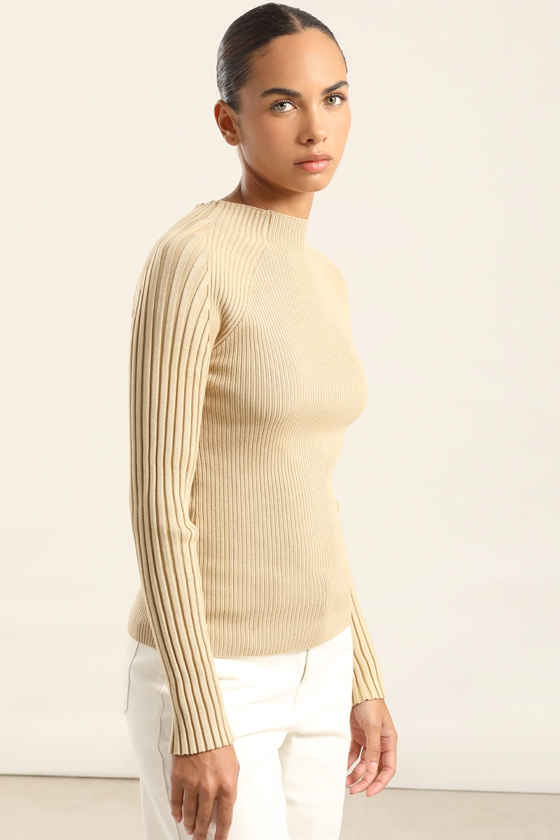 JERSEY PUNTO FANTASIA, BEIGE LIOLA - 7