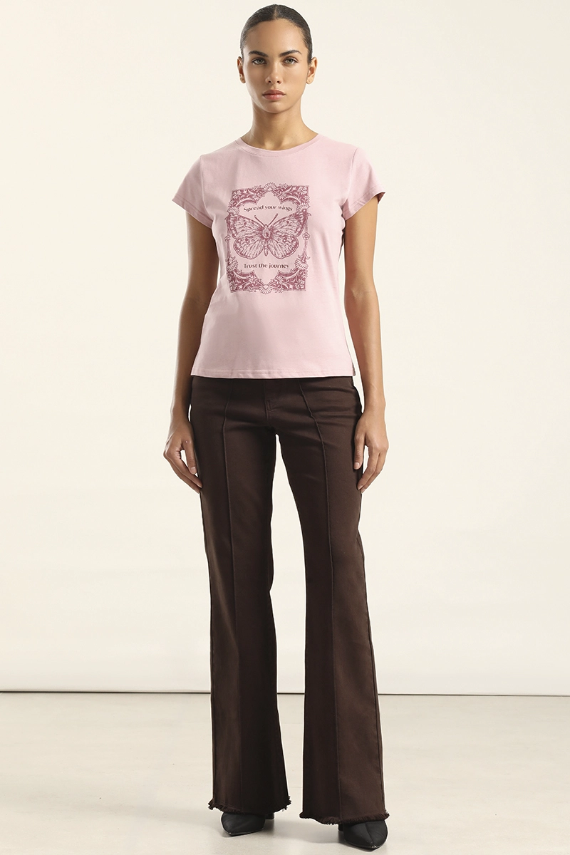POLERA ALGODON CON ESTAMPADO, ROSA LIOLA - 2