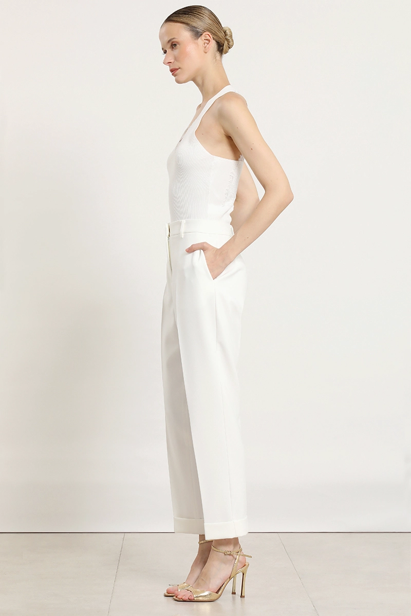 PANTALON SASTRE CON BASTILLA, CRUDO LIOLA - 4