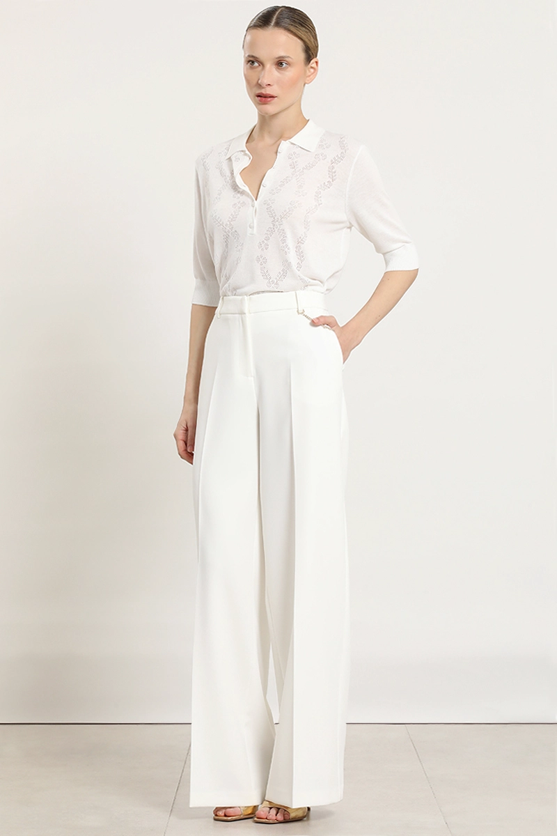 PANTALON ANCHO CON CADENA, CRUDO LIOLA - 1