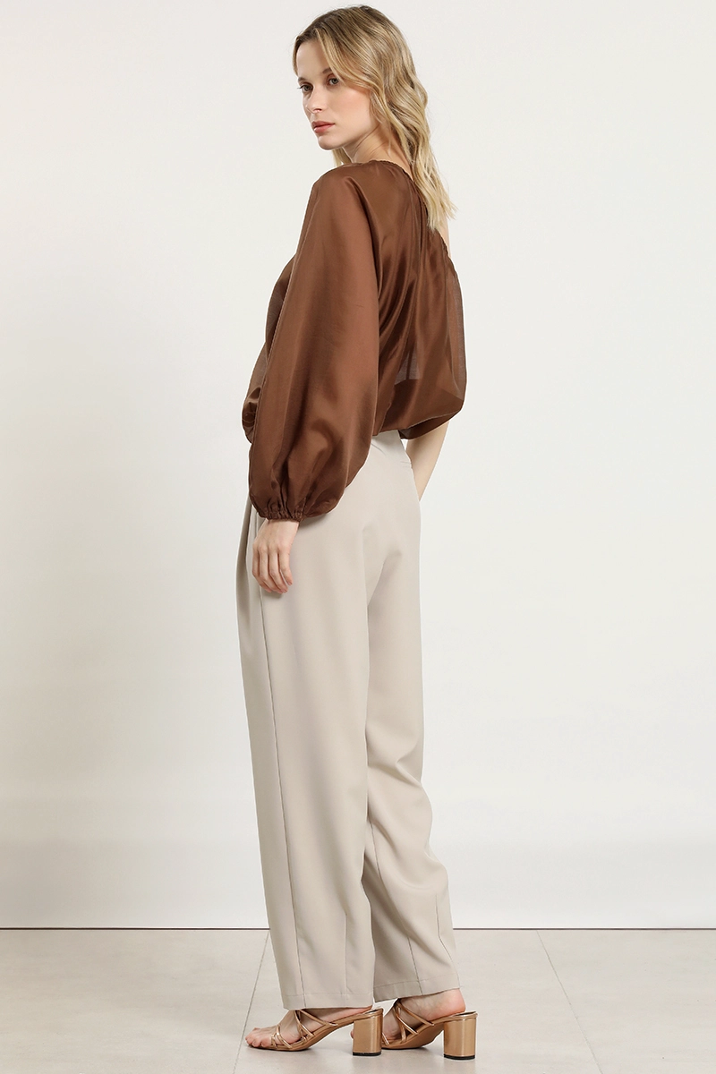 PANTALON SASTRE CON PINZAS, BEIGE LIOLA - 6